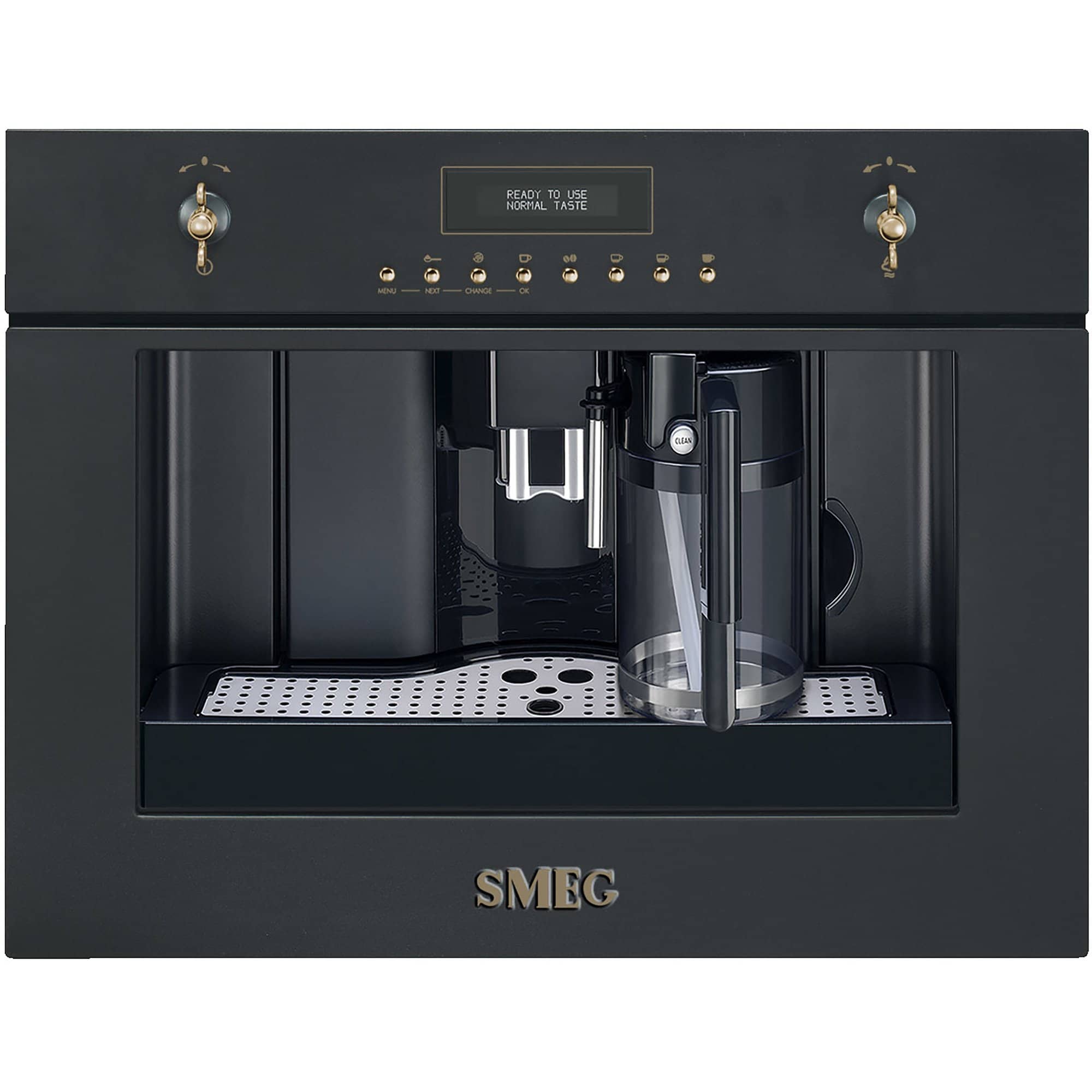 Antracit Indbygget Kaffemaskine - Smeg Kaffebord  - 8017709221874