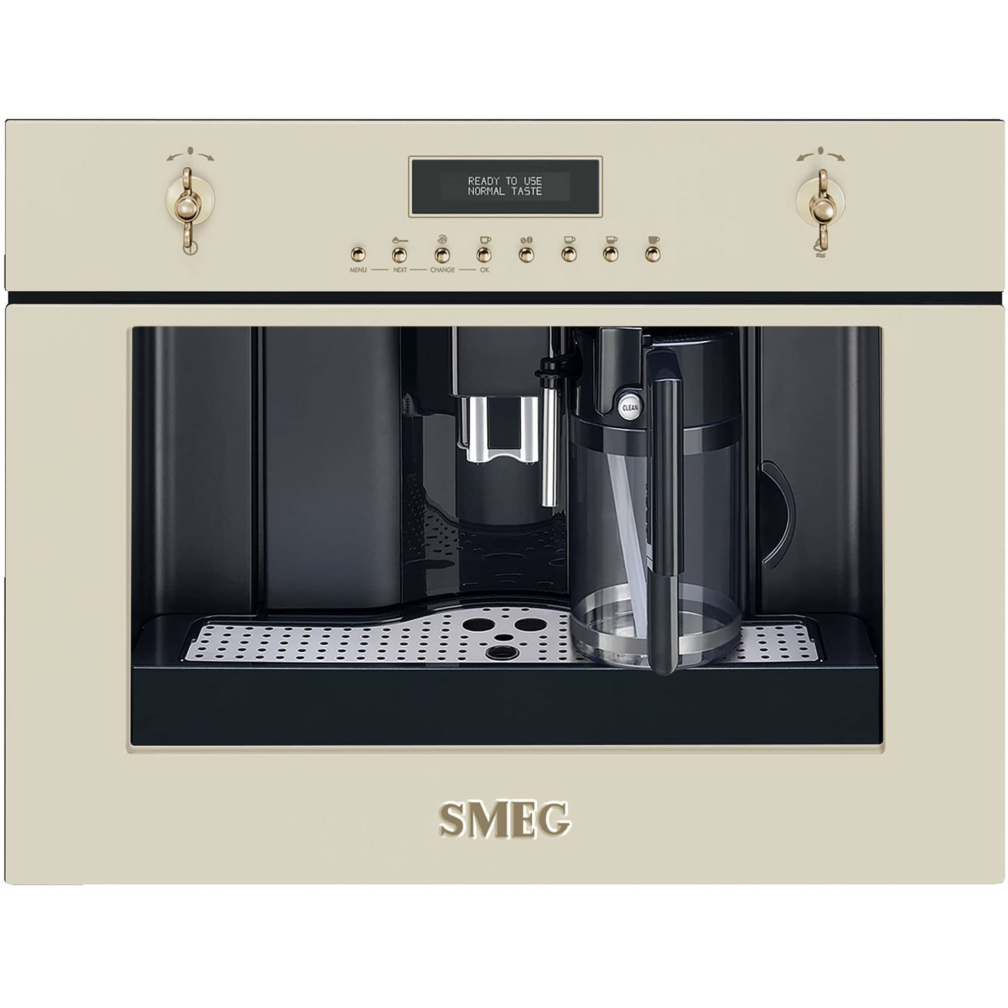Creme Indbygget Kaffemaskine - Smeg Kaffebord  - 8017709221867