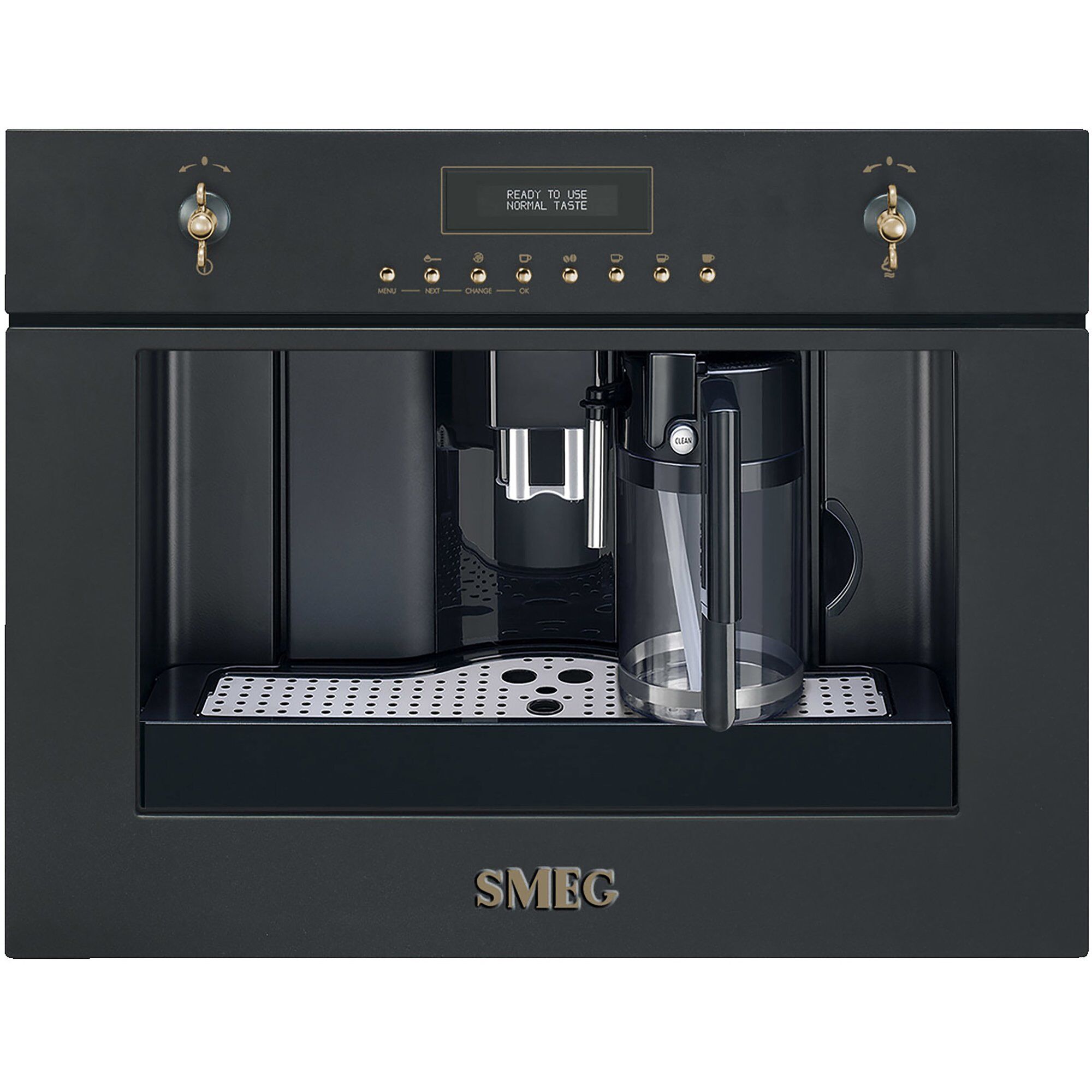 Antracit Indbygget Kaffemaskine - Smeg Kaffebord  - 8017709221874