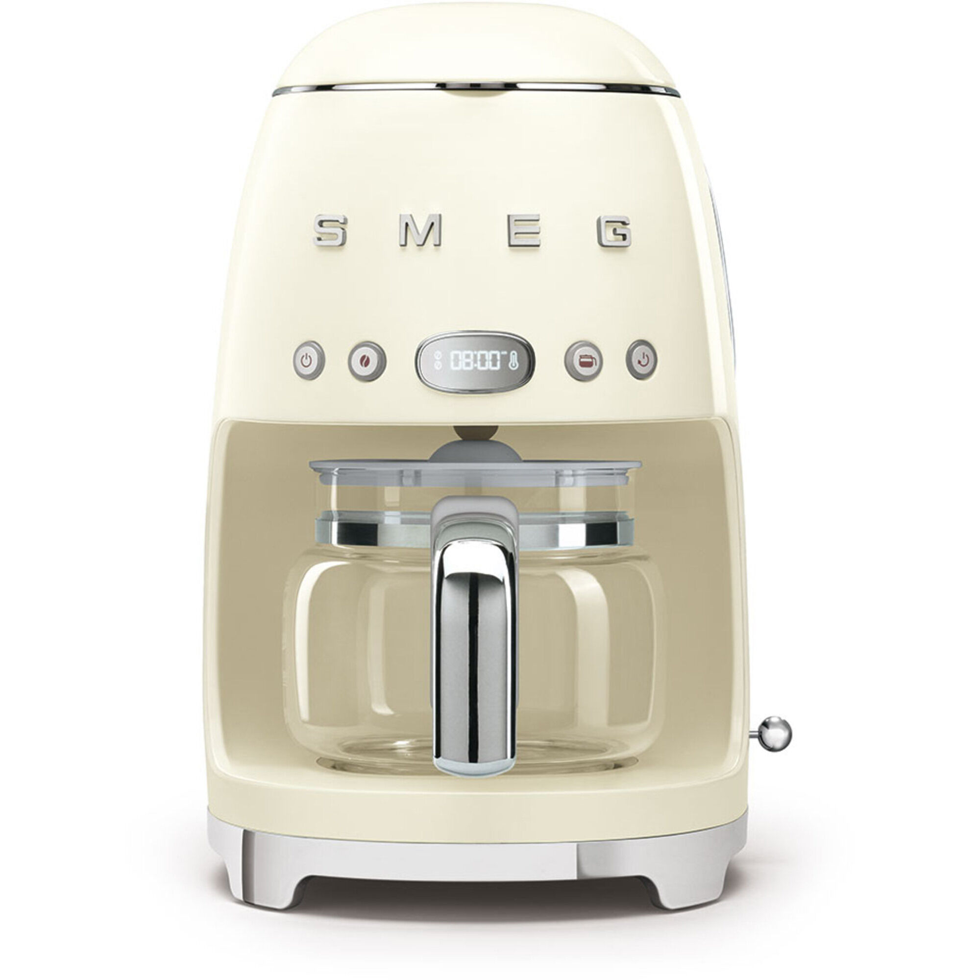 Creme Retro Kaffemaskine Dcf02creu - Smeg Kaffebord  - 8017709280499