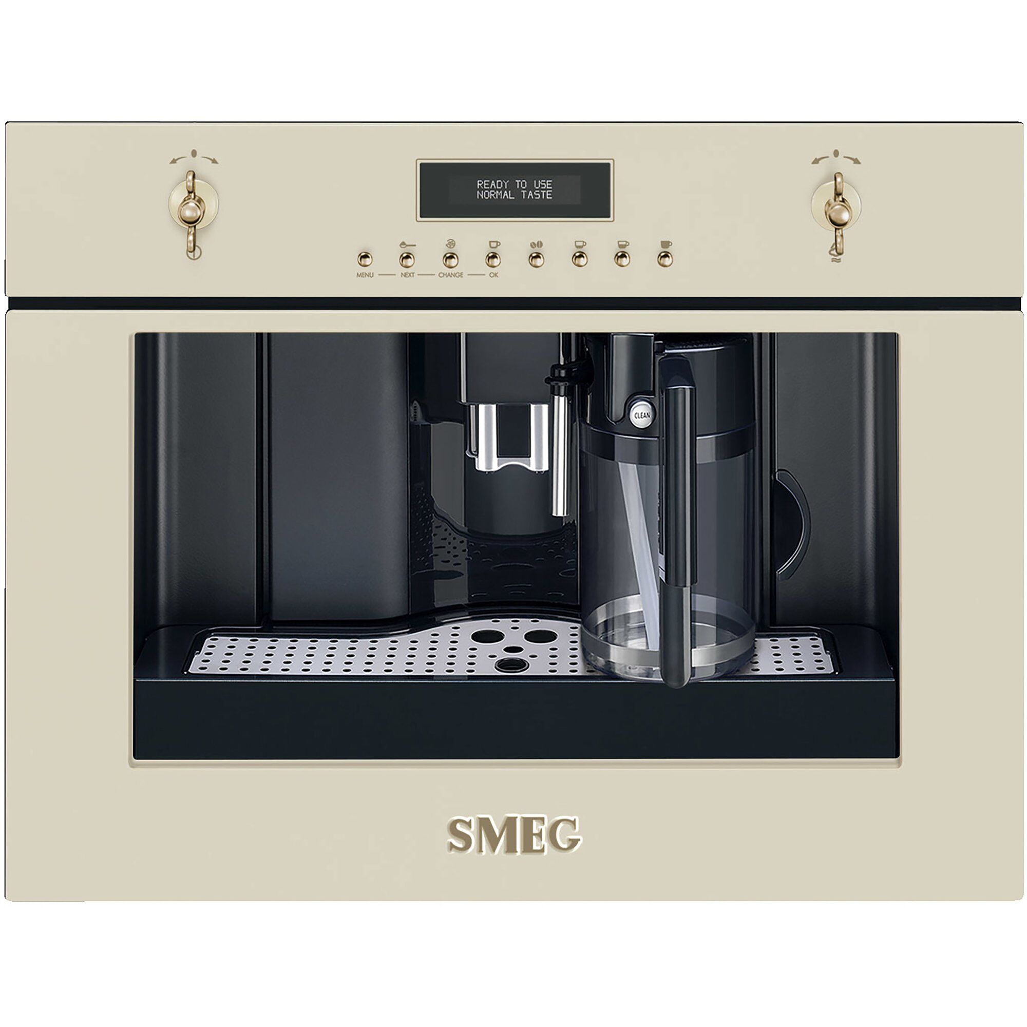 Creme Indbygget Kaffemaskine - Smeg Kaffebord  - 8017709221867