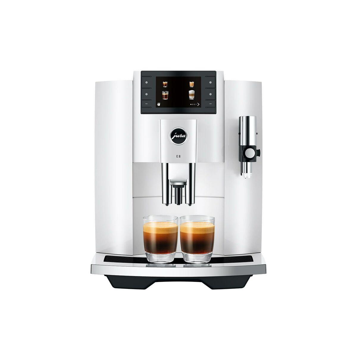Hvid Superautomatisk Kaffemaskine Jura Piano White 1450 Bar - Kaffebord  - 7610917155859