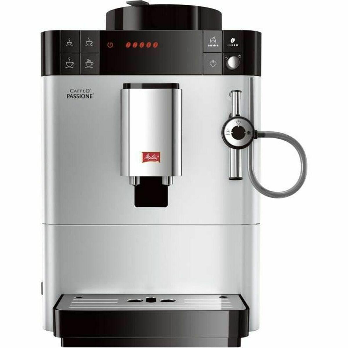 Superautomatisk Kaffemaskine Melitta Caffeo Passione Sølvfarvet 1000 1400 Bar 1400 - Melitta Kaffebord  - 4006508210237