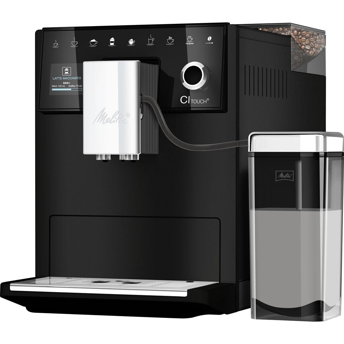 Sort Superautomatisk Kaffemaskine Melitta F630 112 1000 1400 - Kaffebord  - 4006508228041