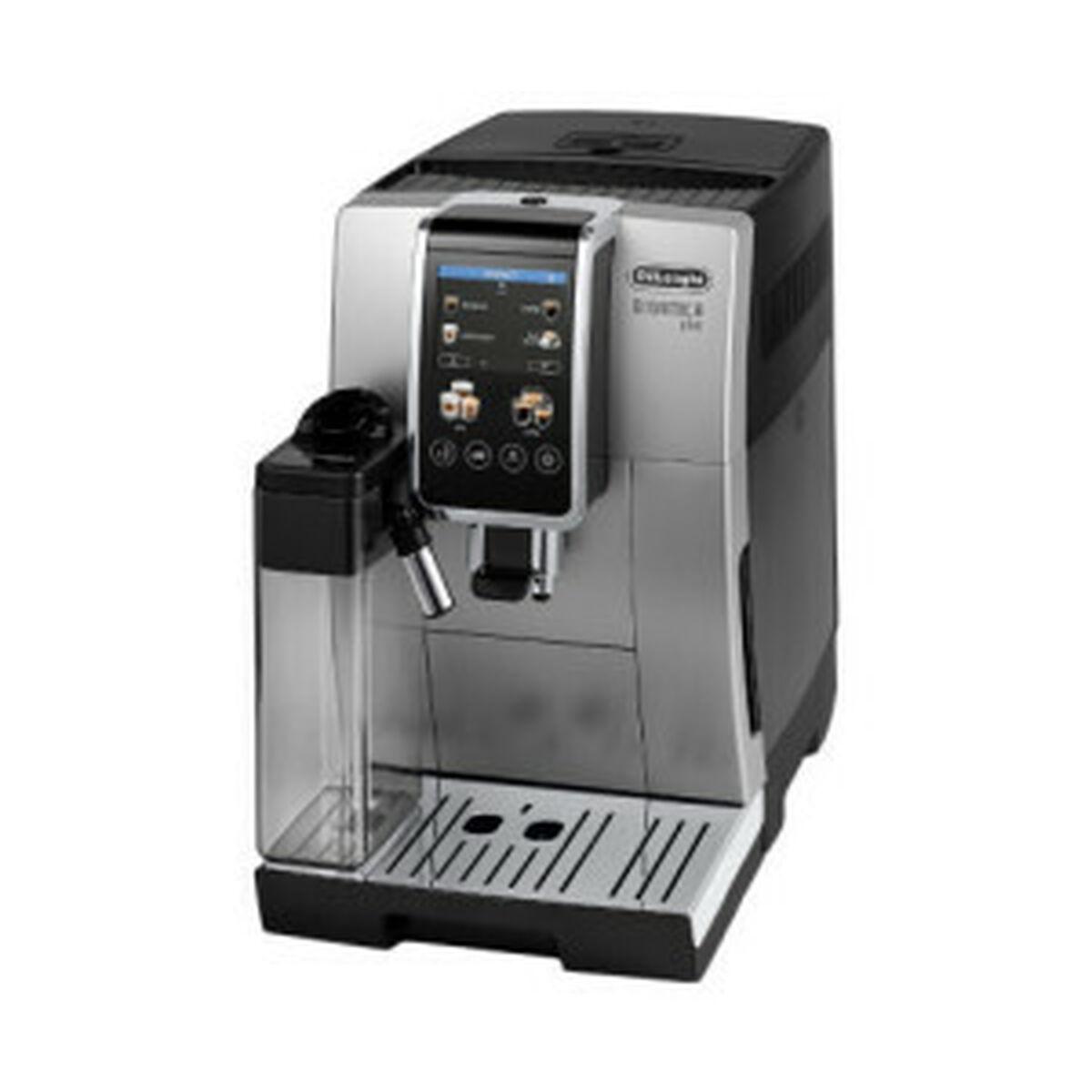 Sort Superautomatisk Kaffemaskine Delonghi Ecam 380 Sølvfarvet 1450 Bar Skodelice 300 - Kaffebord  - 8004399027053