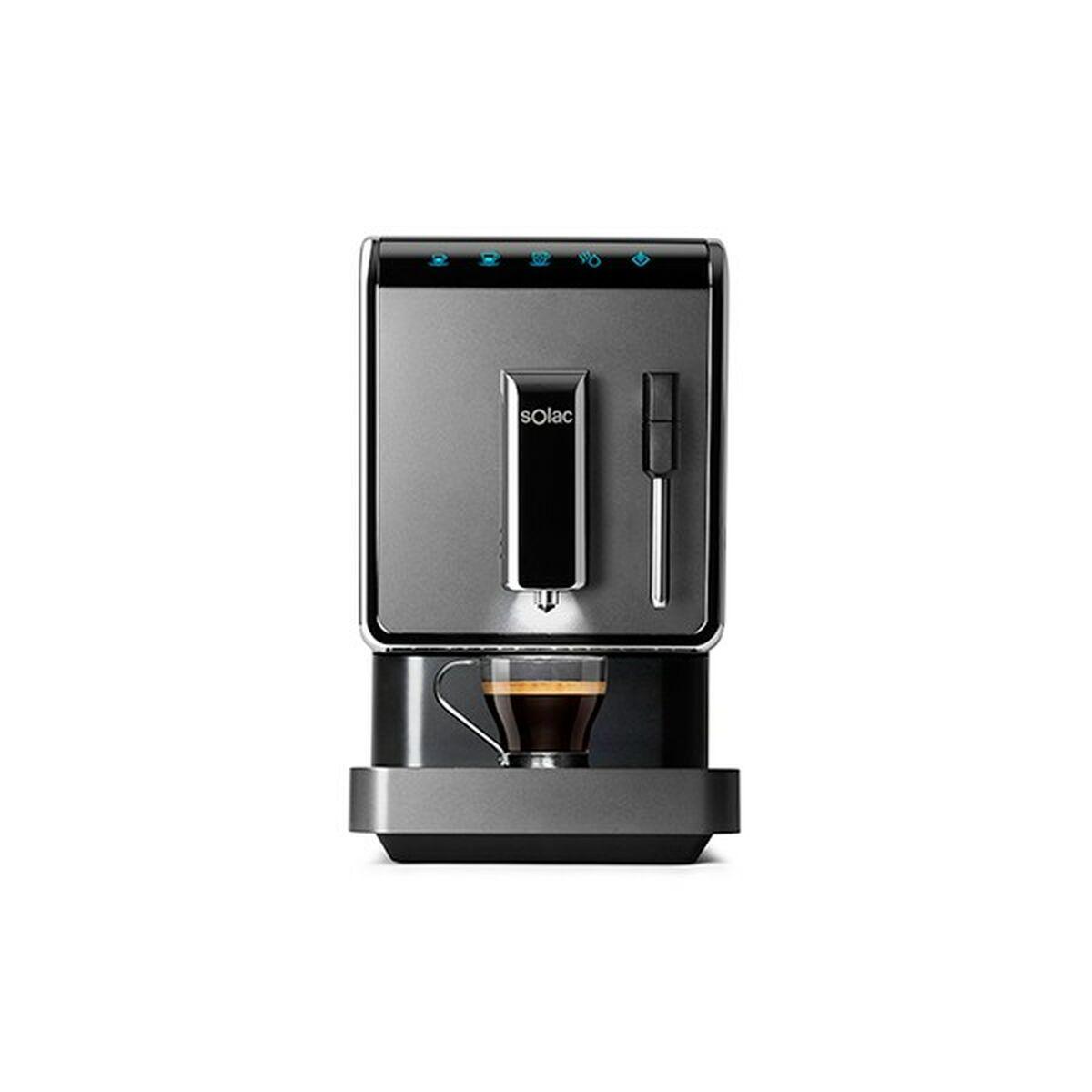 Sort Superautomatisk Kaffemaskine Solac Ce4810 1470 - Kaffebord  - 8433766201121