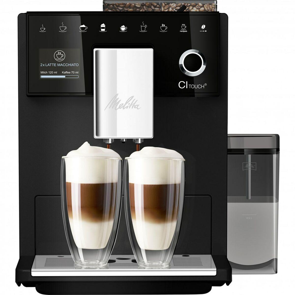 Sort Superautomatisk Kaffemaskine Melitta F630 211 1400 135 - Kaffebord  - 4006508227976