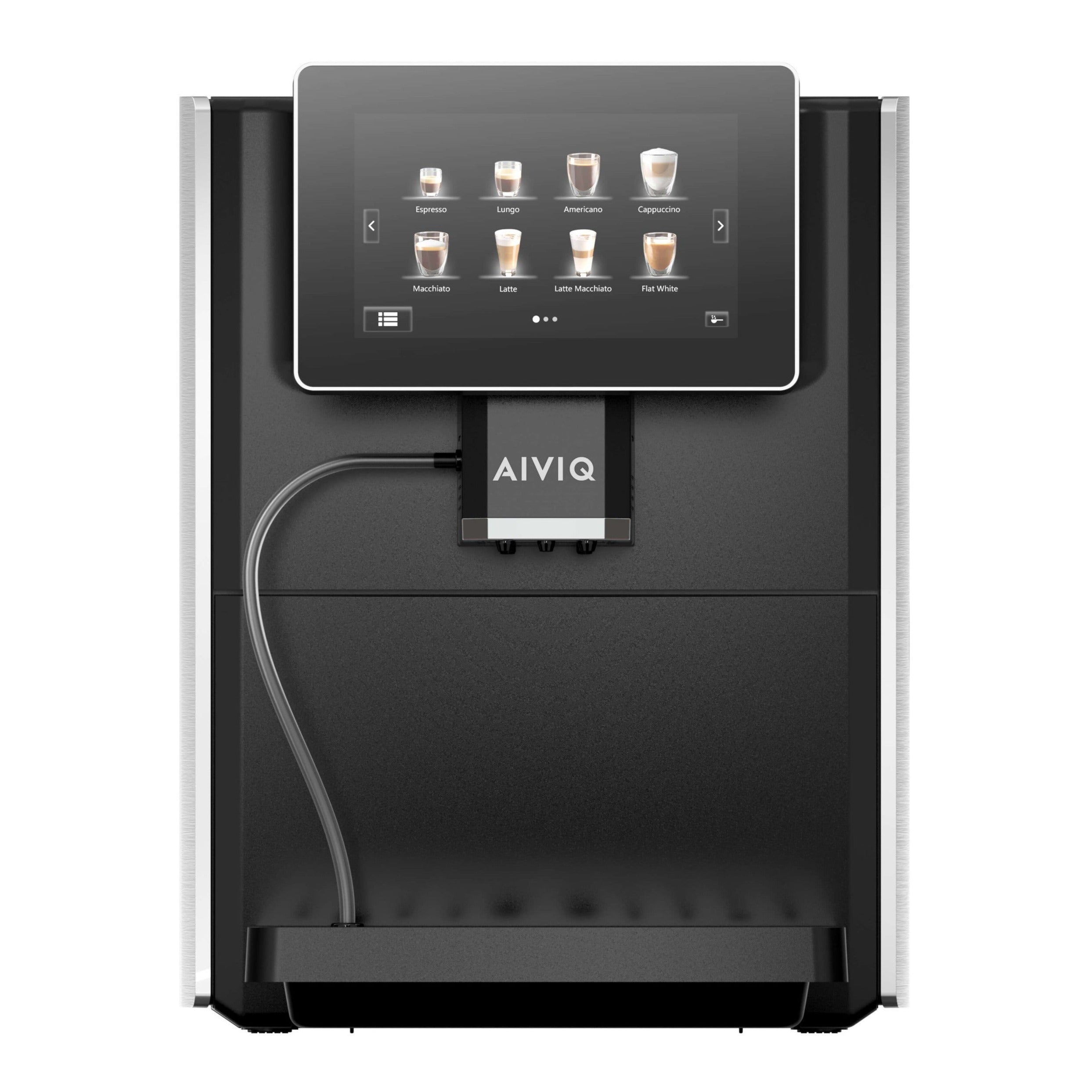Sort Aiviq Intelligent Automatisk Espresso Maskine Aem 101s Sølv & - Aiviq Kaffebord  - 5745000461011