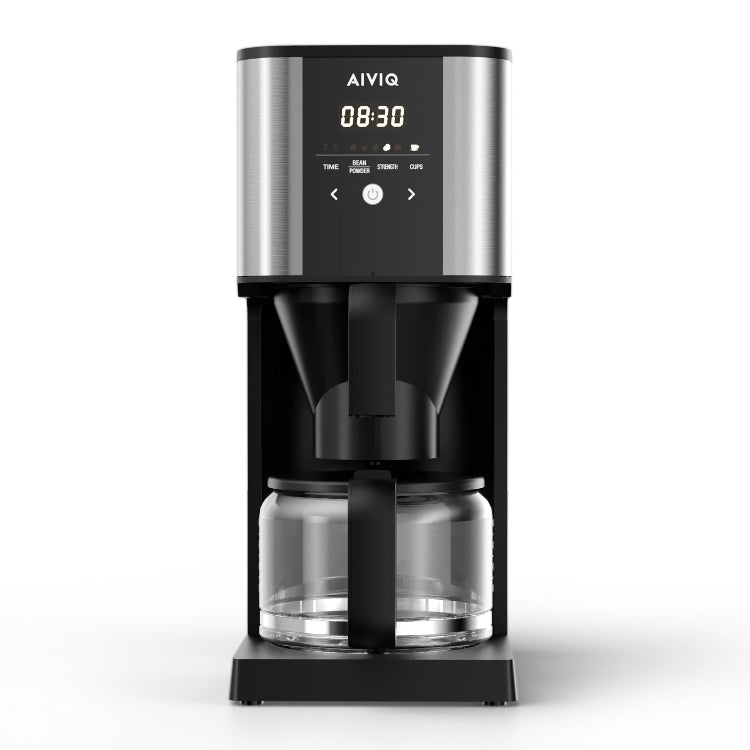Rustfrit Stål Aiviq Grind & Brew Inspire Automatisk Filter Kaffemaskine Med Kværn Agc 321 - Aiviq Kaffebord  - 5744004230173