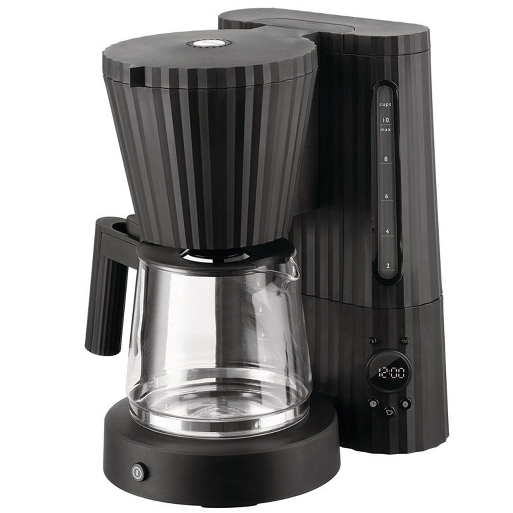 Sort Pliss Kaffemaskine - Alessi Kaffebord  - 8003299475629