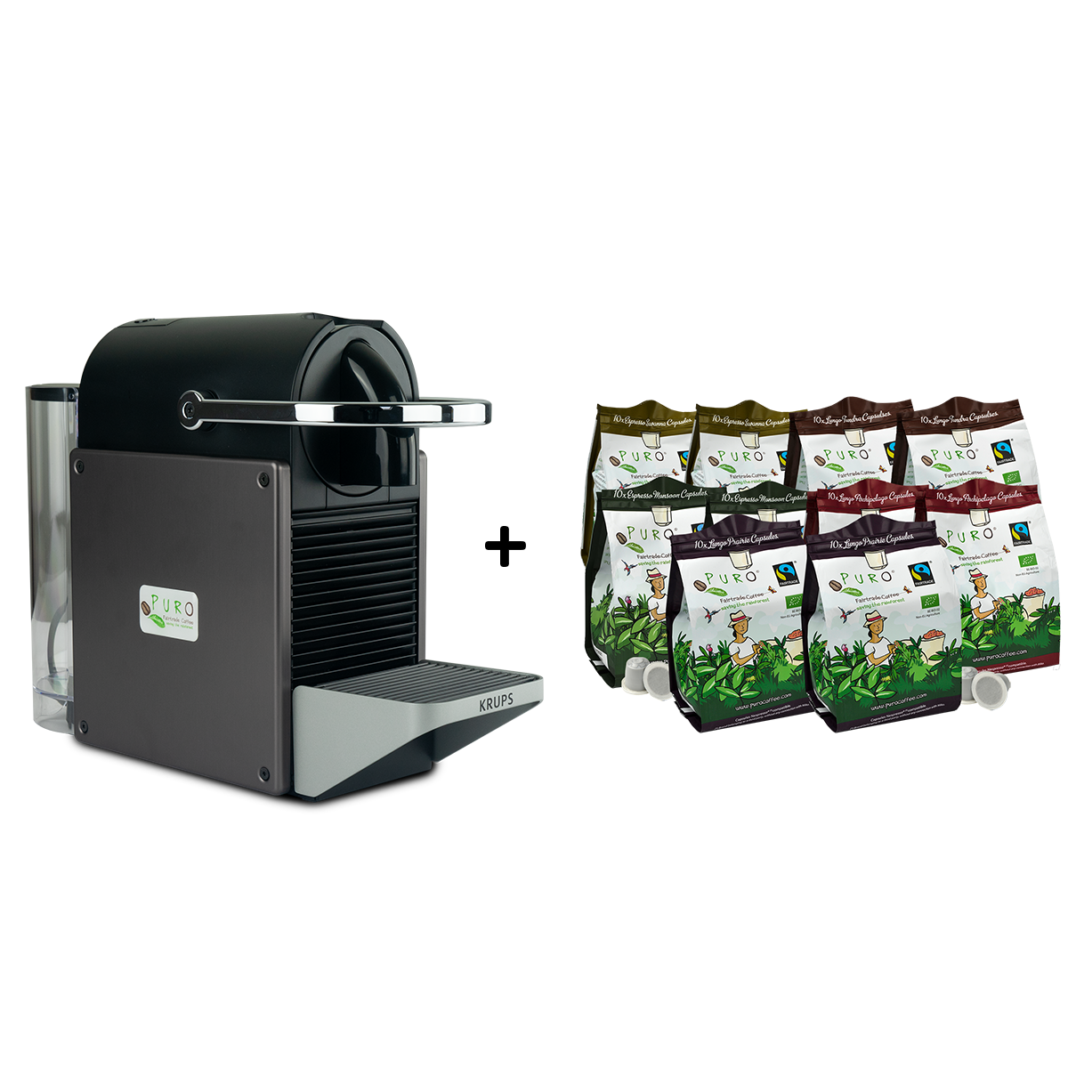 Kapselmaskine 100 Stk Kaffe Kapsler Kapselmaskine Kaffe Kapsler - Puro Kaffebord