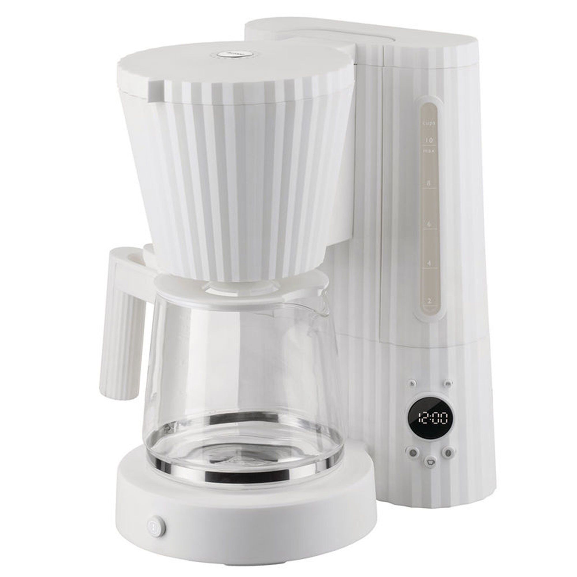 Hvid Pliss Kaffemaskine - Alessi Kaffebord  - 8003299475599