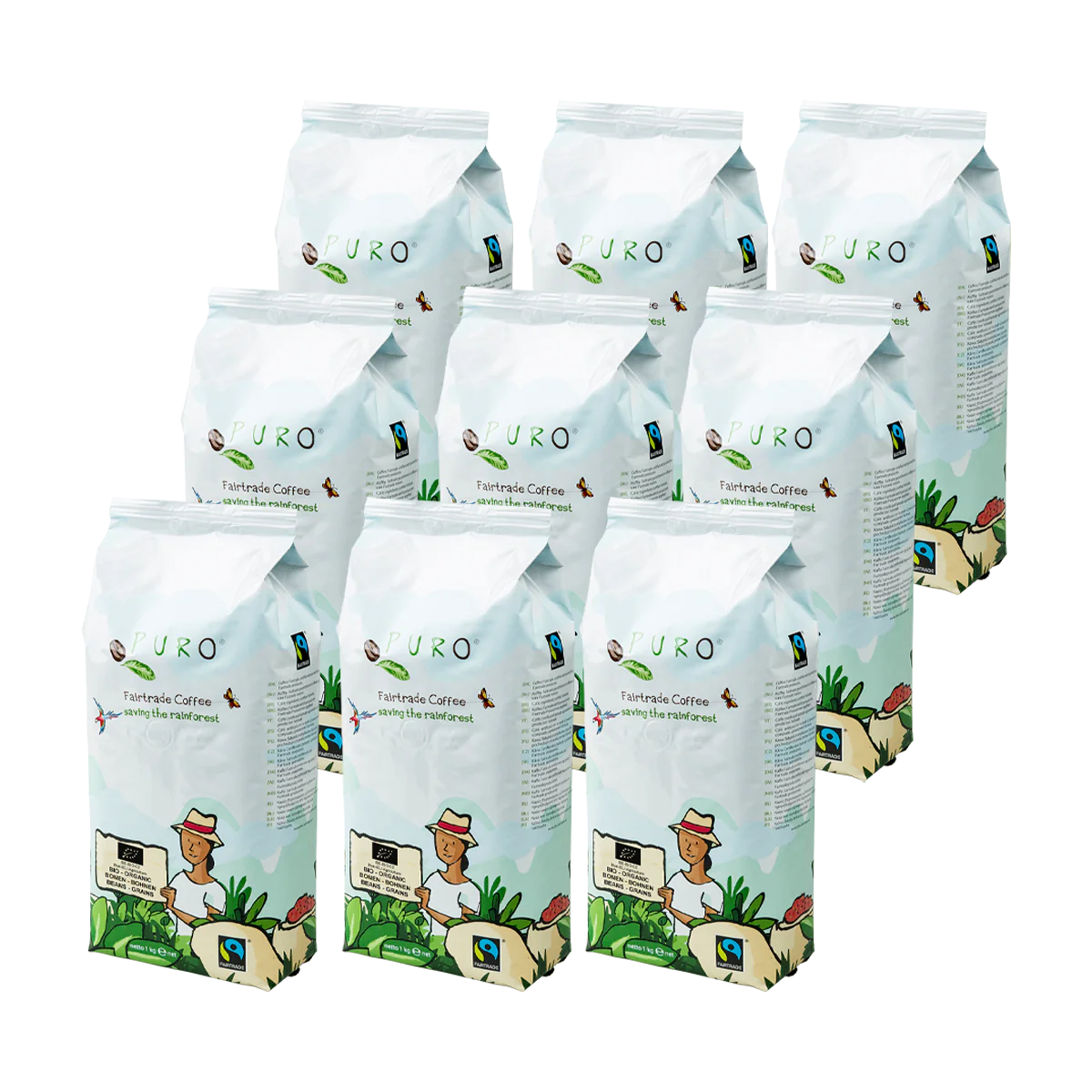 Puro Organic Kaffebønner Smagskasse - Puro Kaffebord