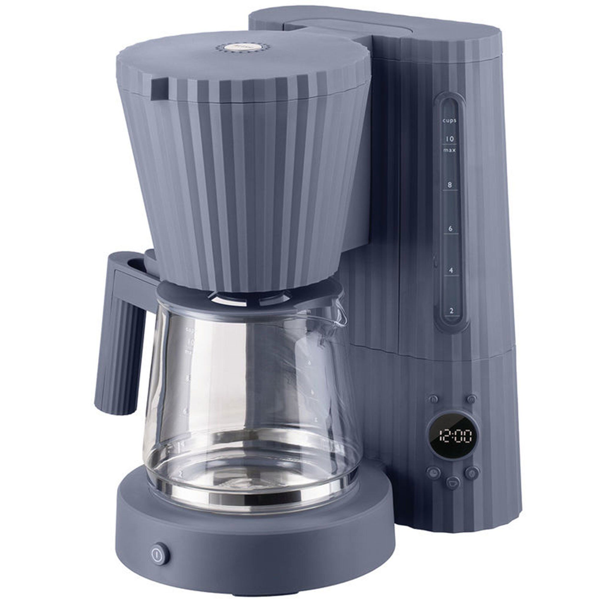 Grå Pliss Kaffemaskine - Alessi Kaffebord  - 8003299475605